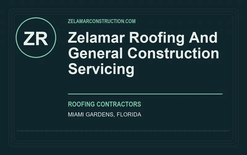 Zelamar Roofing And General Construction Servicing in Miami Gardens, Florida