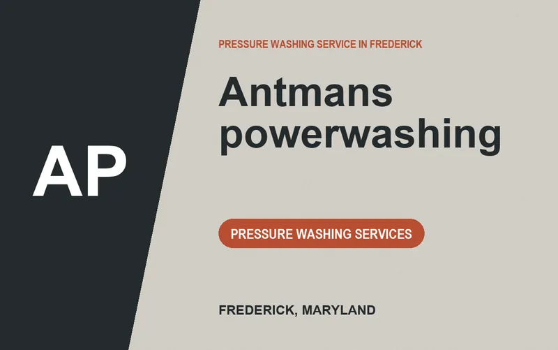 Antmans powerwashing in Frederick, Maryland
