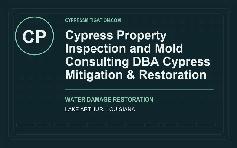 Cypress Property Inspection and Mold Consulting dba Cypress Mitigation & Restoration in Lake Arthur, Louisiana