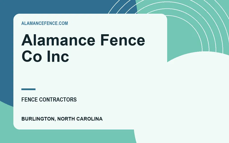 Alamance Fence Co Inc in Burlington, North Carolina