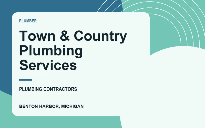 Town & Country Plumbing Services in Benton Harbor, Michigan