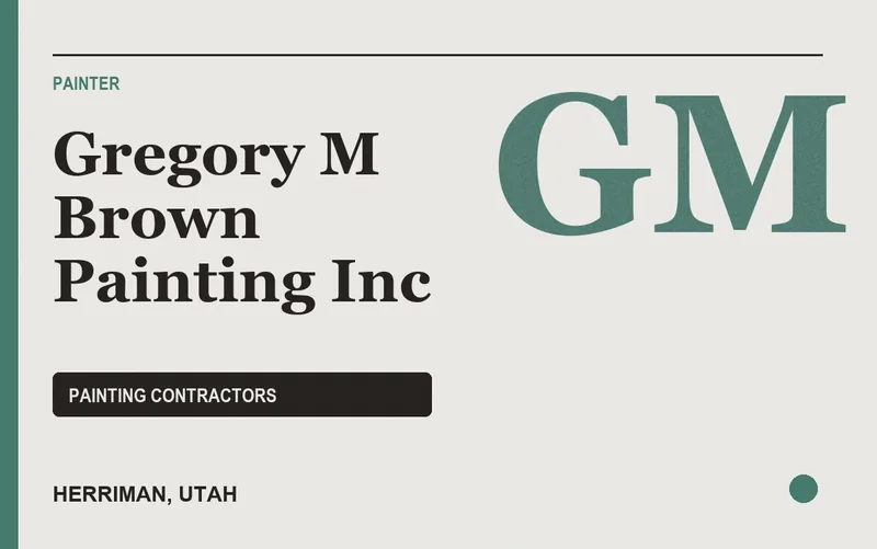 Gregory M Brown Painting Inc in Herriman, Utah