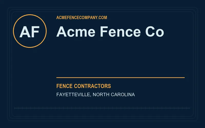 Acme Fence Co in Fayetteville, North Carolina