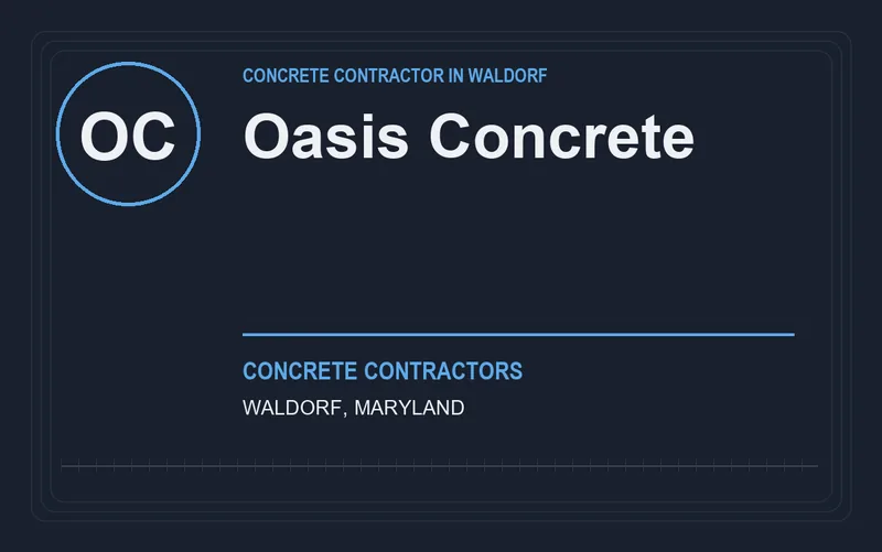 Oasis Concrete in Waldorf, Maryland