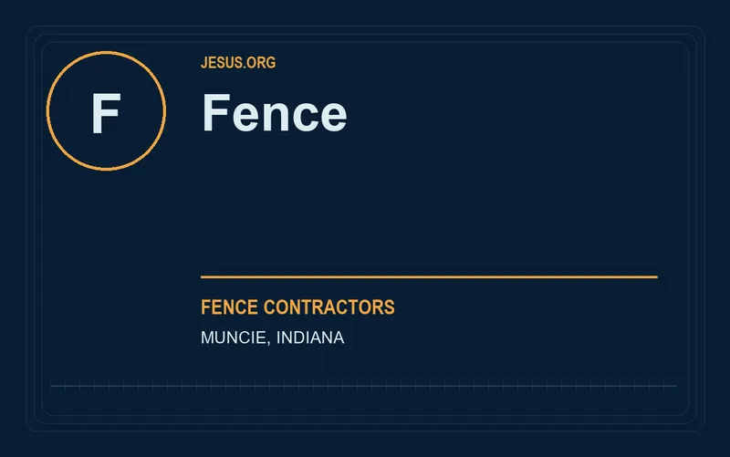 Fence in Muncie, Indiana