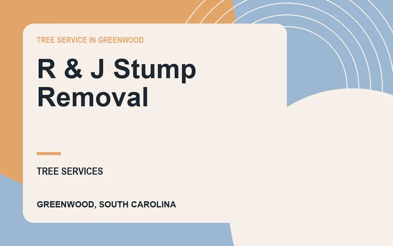 R & J Stump Removal in Greenwood, South Carolina