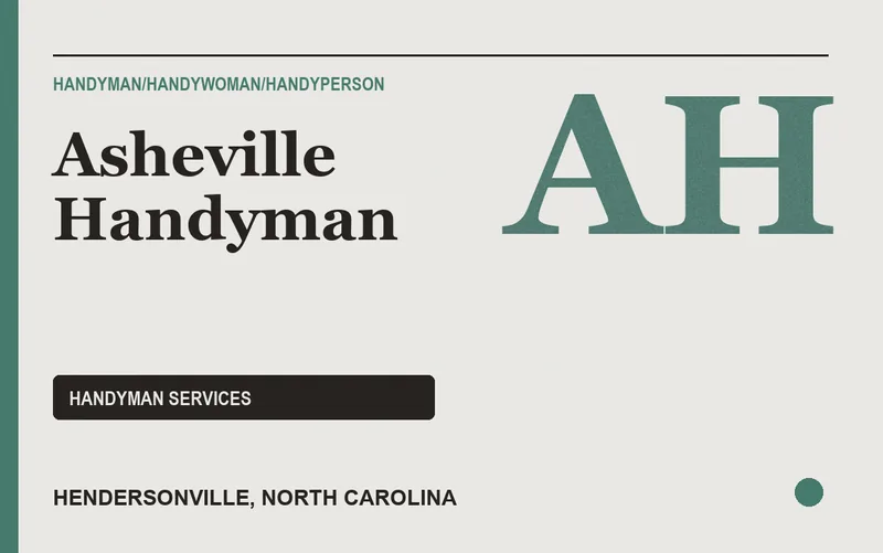 Asheville Handyman in Hendersonville, North Carolina