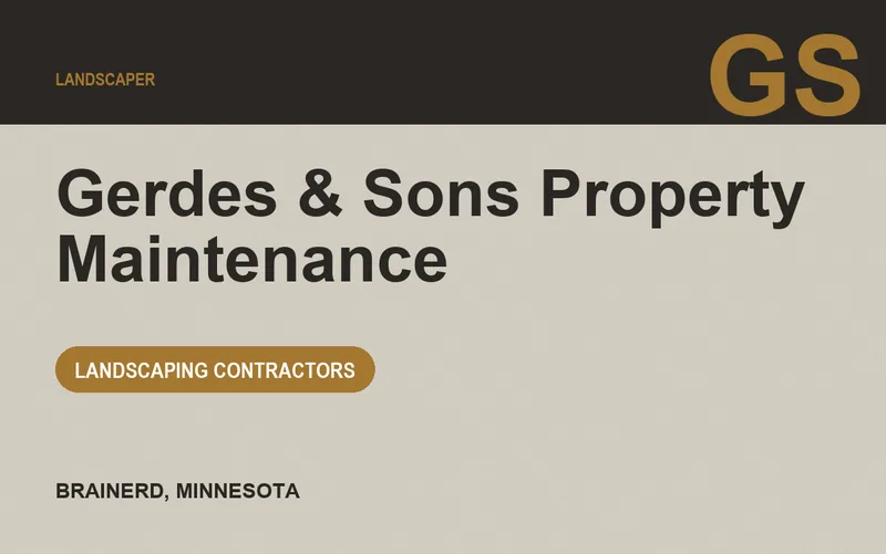 Gerdes & Sons Property Maintenance in Brainerd, Minnesota