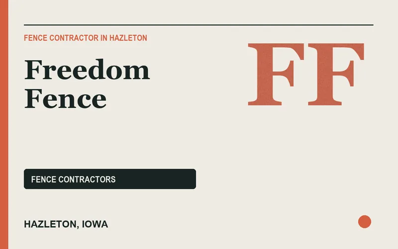 Freedom Fence in Hazleton, Iowa