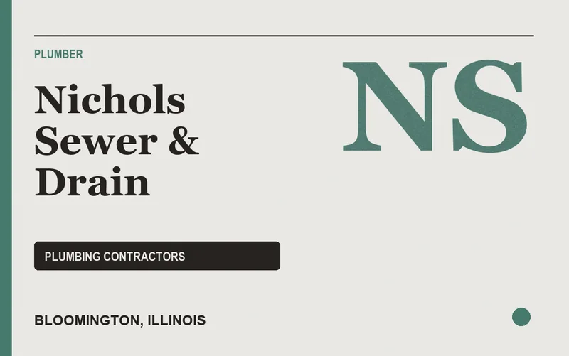 Nichols Sewer & Drain in Bloomington, Illinois
