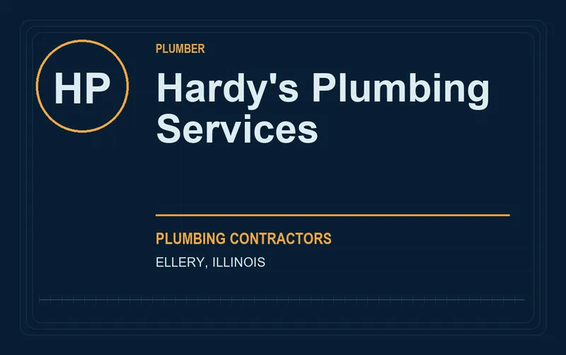 Hardy's Plumbing Services in Ellery, Illinois