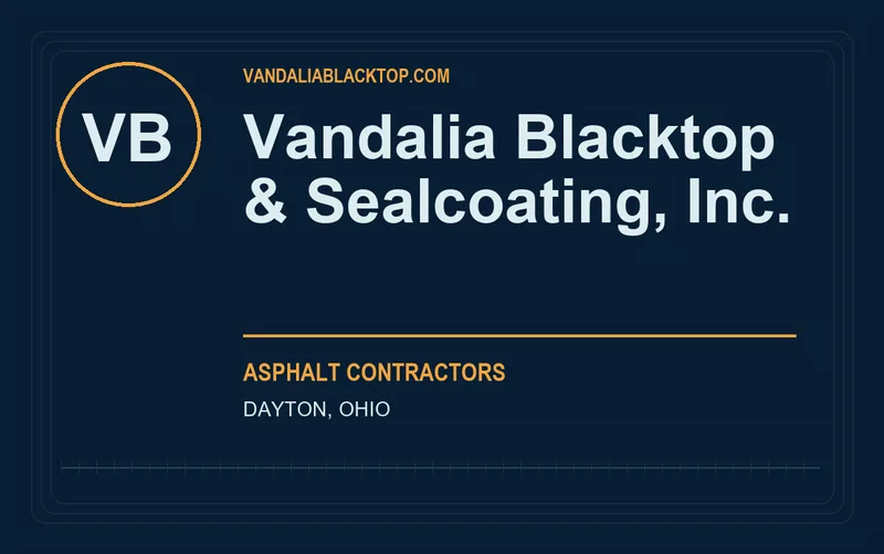 Vandalia Blacktop & Sealcoating, Inc. in Dayton, Ohio