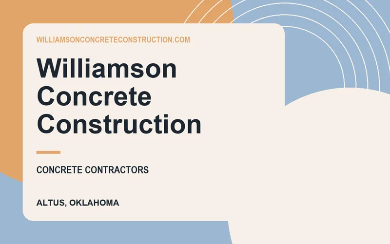 Williamson Concrete Construction in Altus, Oklahoma