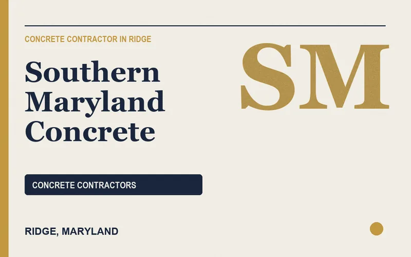 Southern Maryland Concrete in Ridge, Maryland