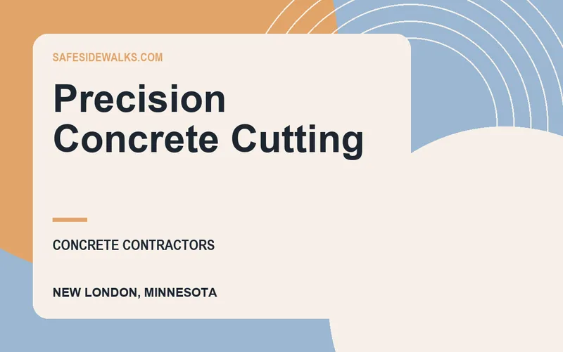 Precision Concrete Cutting in New London, Minnesota