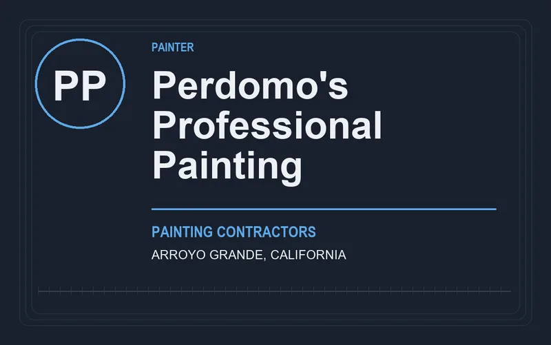 Perdomo's Professional Painting in Arroyo Grande, California