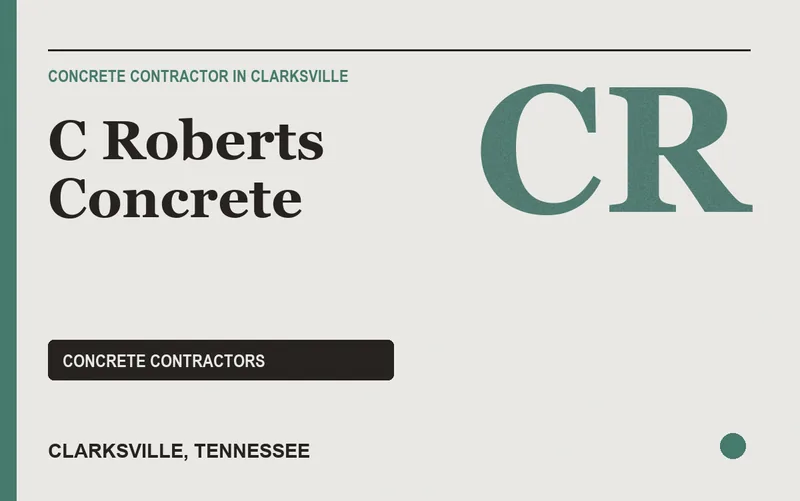 C Roberts Concrete in Clarksville, Tennessee