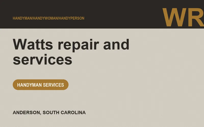 Watts repair and services in Anderson, South Carolina
