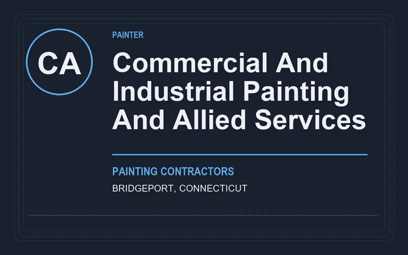 COMMERCIAL AND INDUSTRIAL PAINTING AND ALLIED SERVICES in Bridgeport, Connecticut