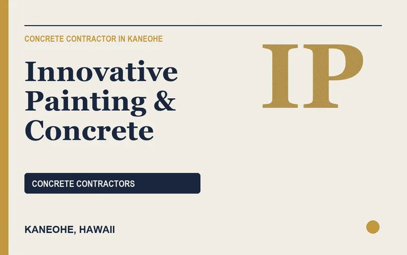 Innovative Painting & Concrete in Kaneohe, Hawaii
