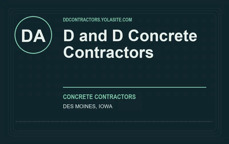 D and D Concrete Contractors in Des Moines, Iowa