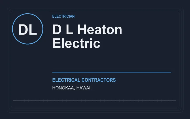 D L Heaton Electric in Honokaa, Hawaii
