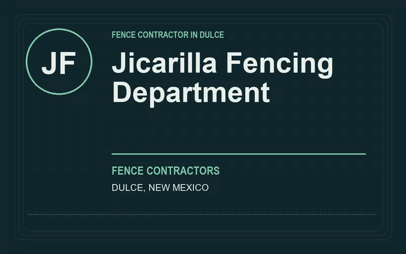 Jicarilla Fencing Department in Dulce, New Mexico