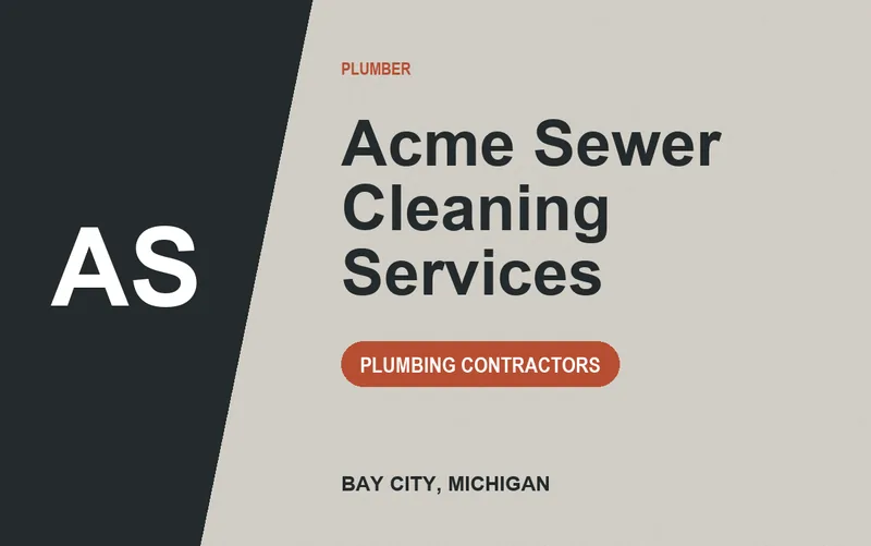 Acme Sewer Cleaning Services in Bay City, Michigan