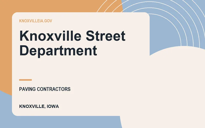 Knoxville Street Department in Knoxville, Iowa