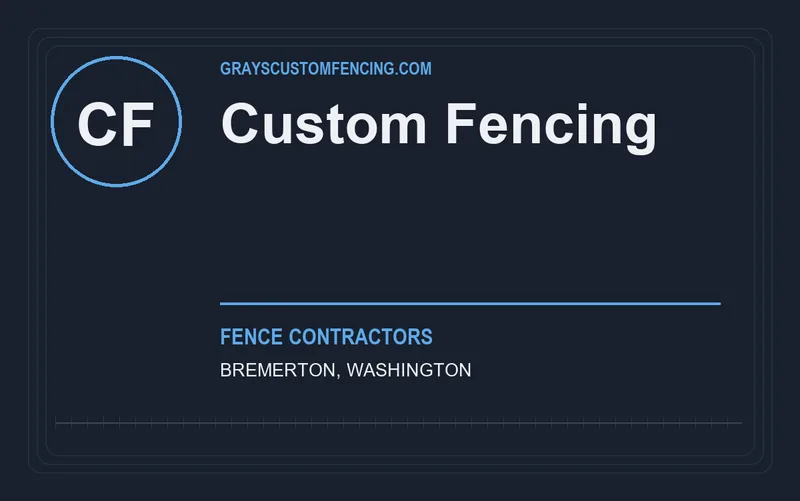 Custom Fencing in Bremerton, Washington