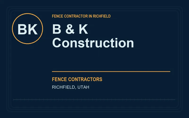 B & K Construction in Richfield, Utah