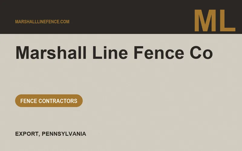 Marshall Line Fence Co in Export, Pennsylvania