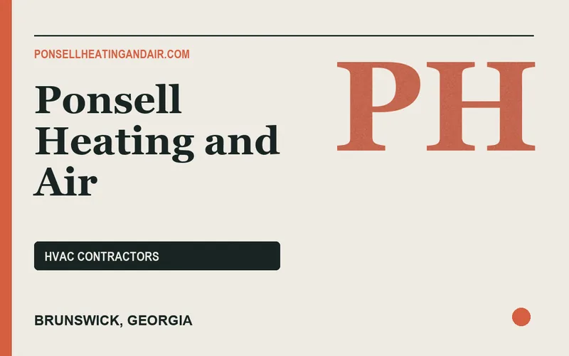 Ponsell Heating and Air in Brunswick, Georgia