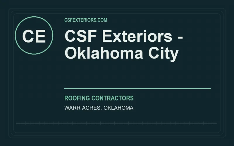 CSF Exteriors - Oklahoma City in Warr Acres, Oklahoma