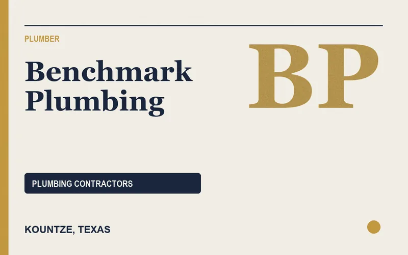 Benchmark Plumbing in Kountze, Texas