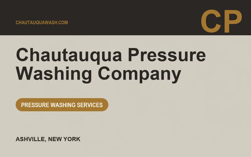 Chautauqua Pressure Washing Company in Ashville, New York