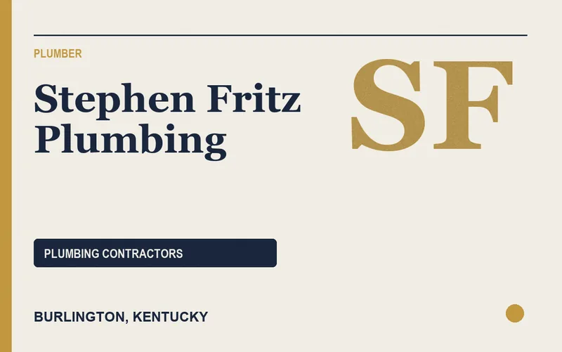 Stephen Fritz Plumbing in Burlington, Kentucky