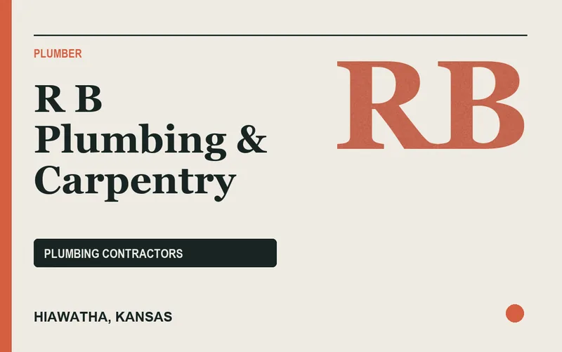 R B Plumbing & Carpentry in Hiawatha, Kansas