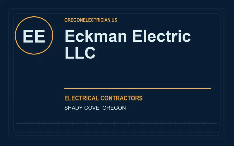 Eckman Electric LLC in Shady Cove, Oregon