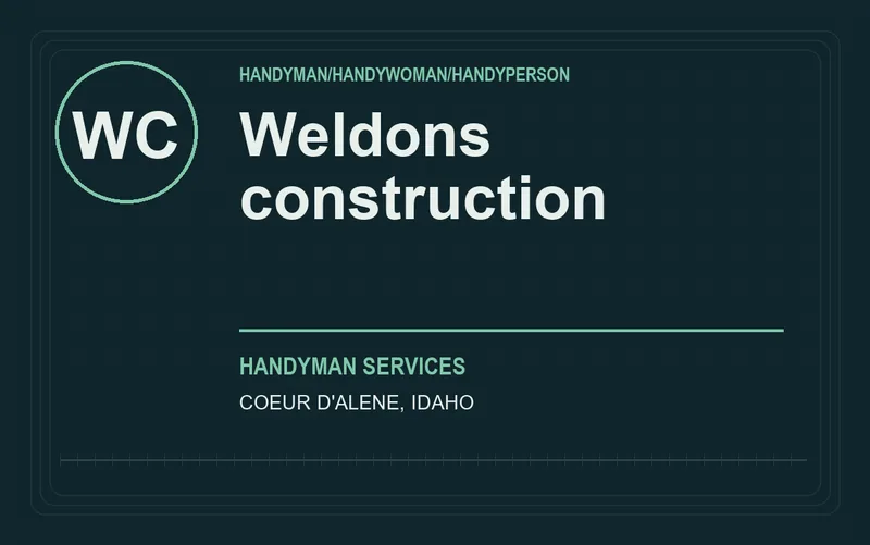 Weldons construction in Coeur d'Alene, Idaho