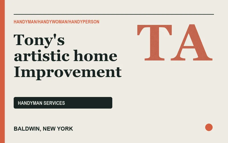 Tony's artistic home Improvement in Baldwin, New York