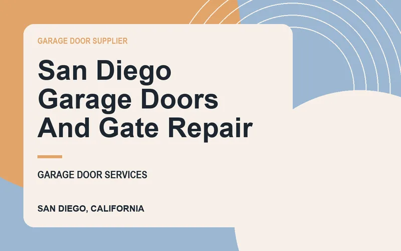 San Diego Garage Doors And Gate Repair in San Diego, California