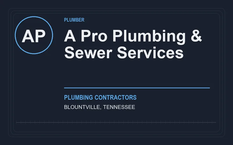 A Pro Plumbing & Sewer Services in Blountville, Tennessee