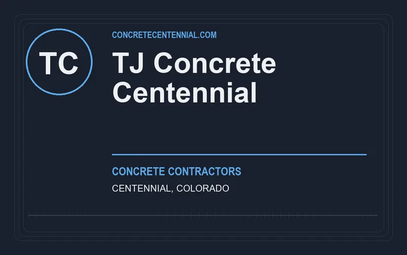 TJ Concrete Centennial in Centennial, Colorado