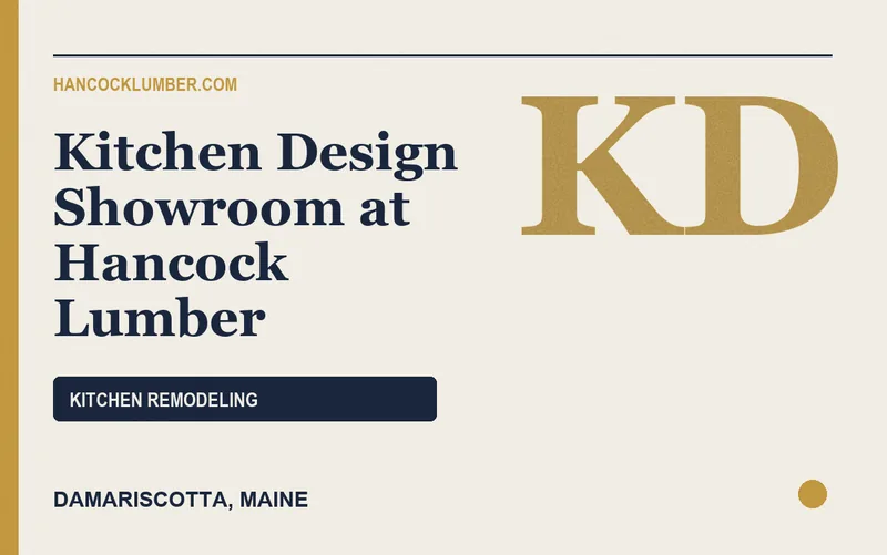 Kitchen Design Showroom at Hancock Lumber in Damariscotta, Maine