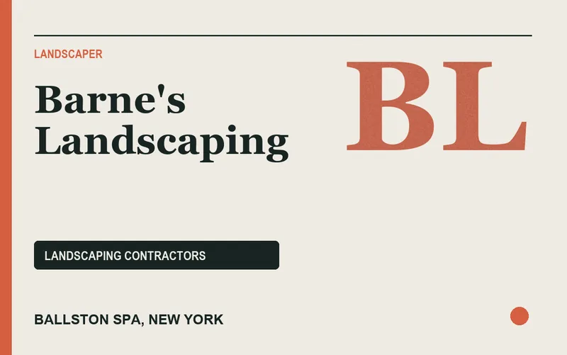 Barne's Landscaping in Ballston Spa, New York