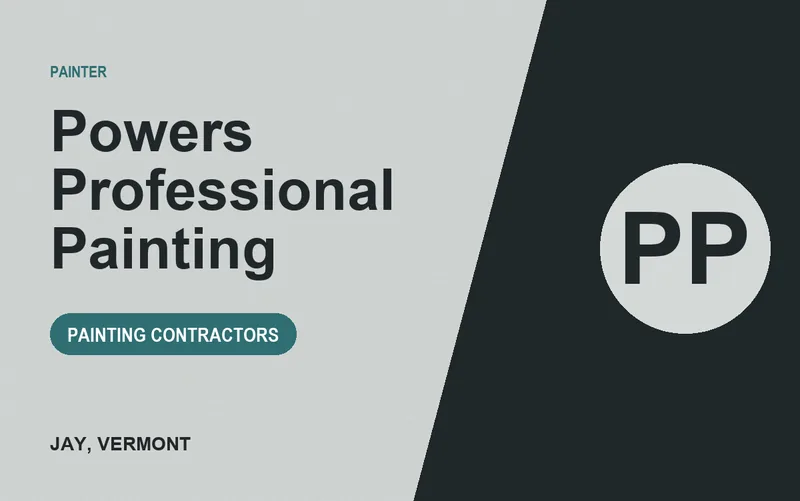 Powers Professional Painting in Jay, Vermont