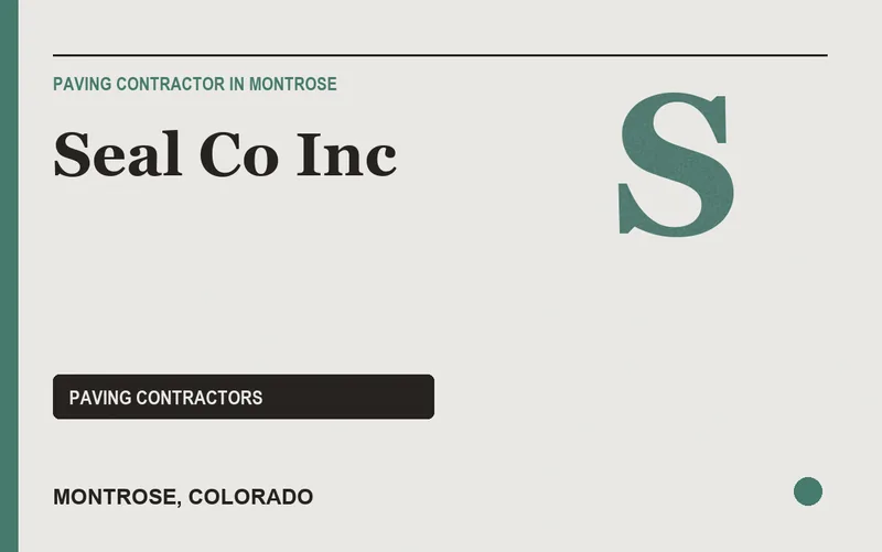 Seal Co Inc in Montrose, Colorado