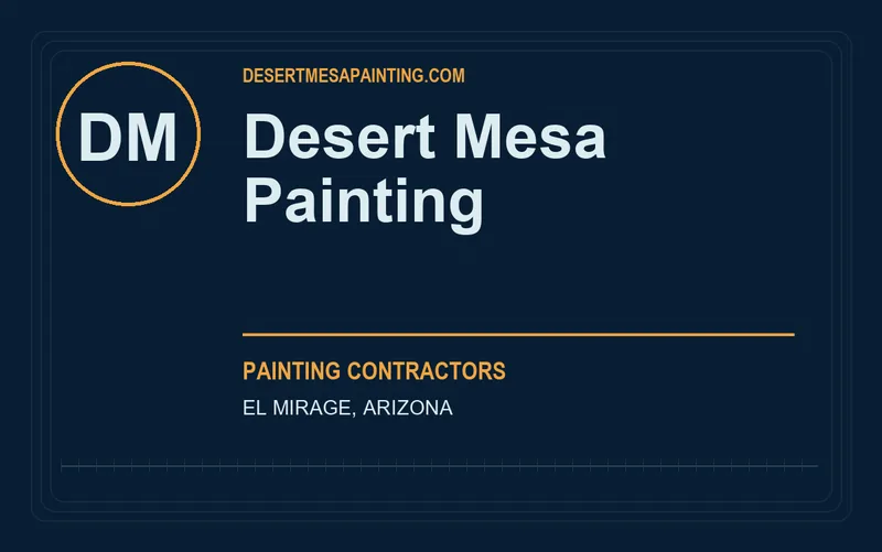Desert Mesa Painting in El Mirage, Arizona