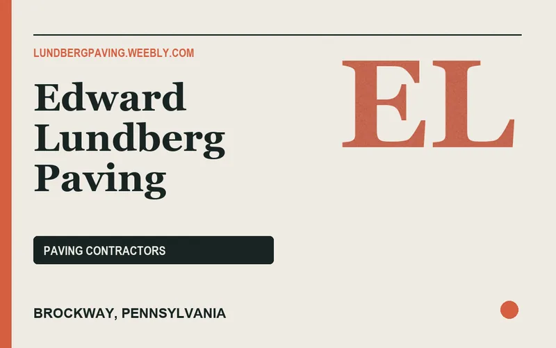 Edward Lundberg Paving in Brockway, Pennsylvania